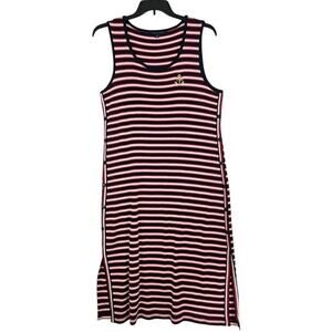 Tommy Hilfiger ~Woman XL/TG~ Multicolor Stripeed Maxi Dress Sleeveless, Cotton.